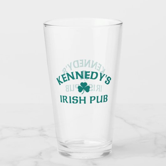 Kennedy's Irish Pub Glas (Achterkant)