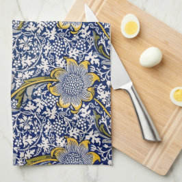 Kennet door William Morris, Vintage Textielkunst Theedoek