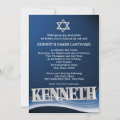 Kenneth Steel Wave-naam Bar Mitzvah Kaart (Voorkant)