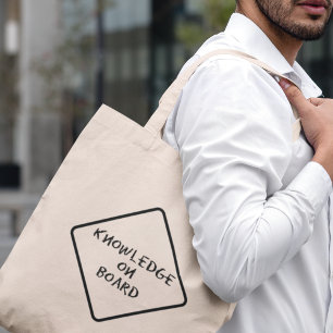 Kennis aan boord Onderwijsgevende gift Tote Bag