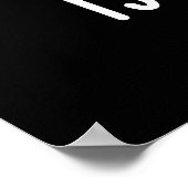 Kennis is een grappige poop pun Dark BG Poster (Hoek)