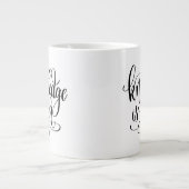 Kennis is kracht extra grote beker (Voorkant)