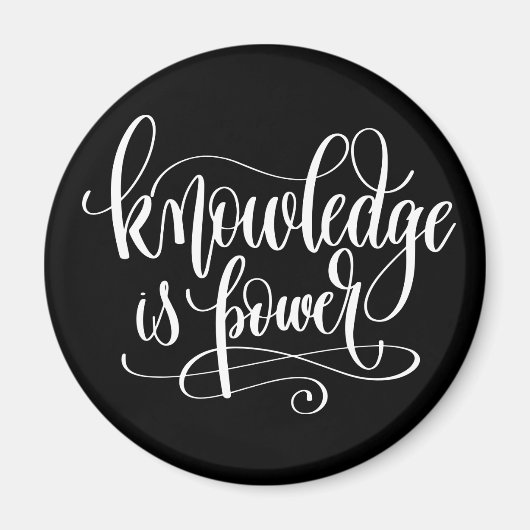 Kennis is kracht magneet (Voorkant)