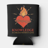 Kennis is nutteloos zonder liefde Koelbox Blikjeskoeler (Achterkant)