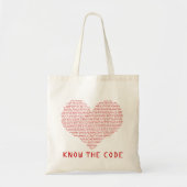 KENNIS VAN DE CODE BAG TOTE BAG (Voorkant)