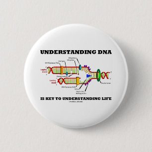 Kennis van DNA is essentieel voor het begrijpen va Ronde Button 5,7 Cm