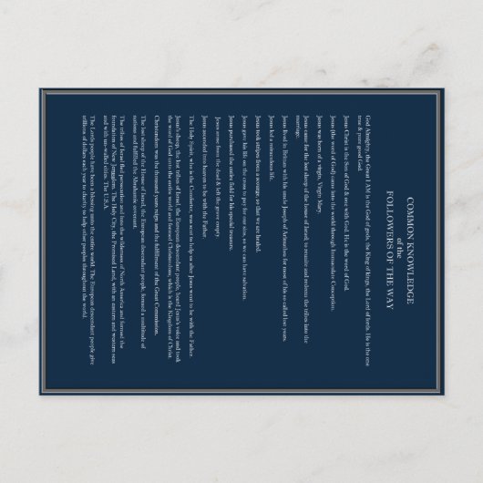 Kennis voor christenen briefkaart (Voorkant)