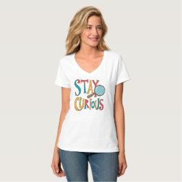 Kennis zoeken: Inspirerend 'Blijf Nieuwsgierig' Ci T-shirt