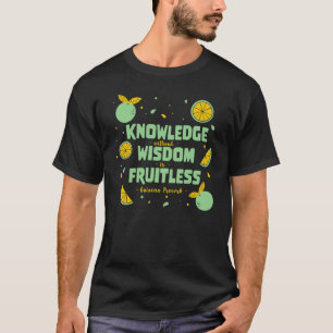 Kennis zonder Wisdom Guinese Afrikaanse Proverb Q T-shirt