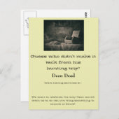 Kennisgeving van begrafenis briefkaart (Voorkant / Achterkant)