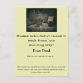 Kennisgeving van begrafenis briefkaart (Voorkant)