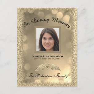 Kennisgeving van overlijden briefkaart