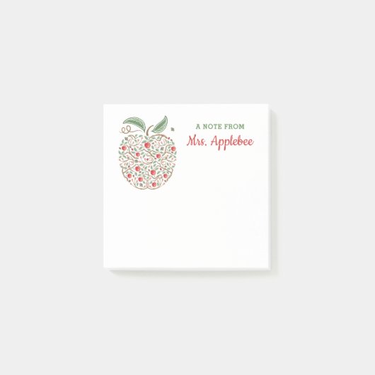 Kennismakingsblad Apple Note Pad van docent Apple (Voorkant)