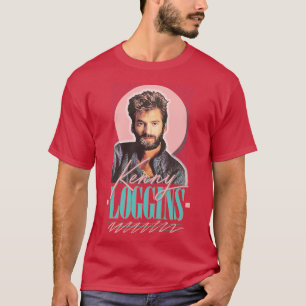 Kenny Loggins jaren '80 Esthetisch Fan Art Design  T-shirt