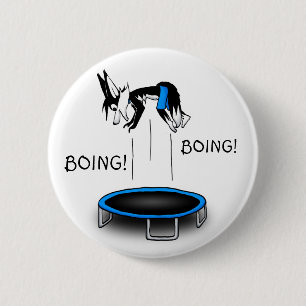 Kenny over trampoline ronde button 5,7 cm