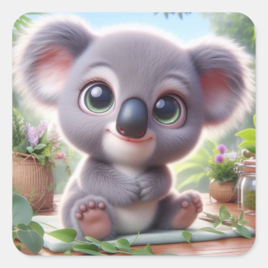 'Kenny" Vierkante Sticker (Voorkant)