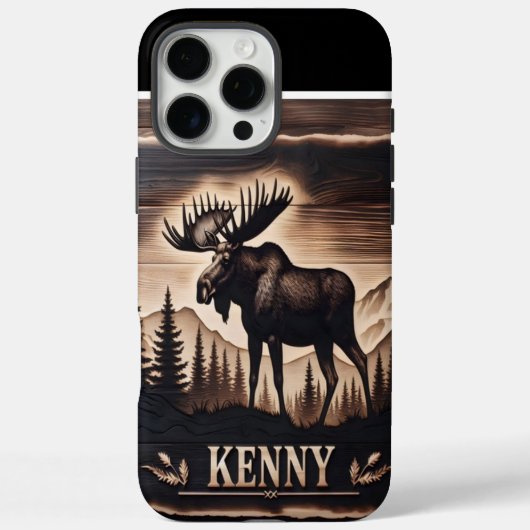 Kenny's Moose Wood Burning Case-Mate iPhone Case (Achterkant)
