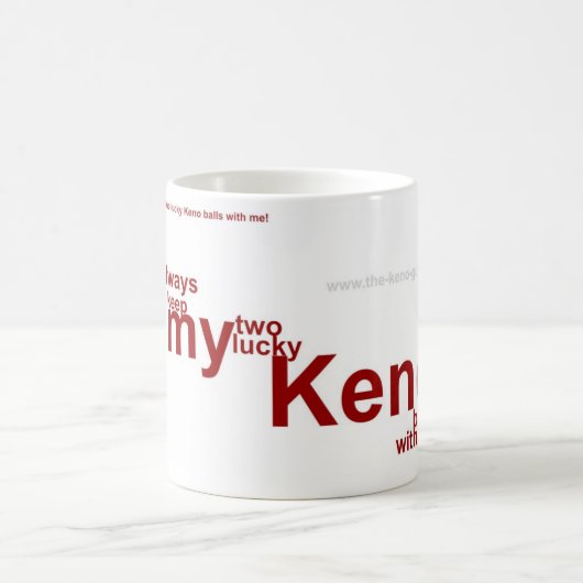 Keno Addict's witte mok (Center)