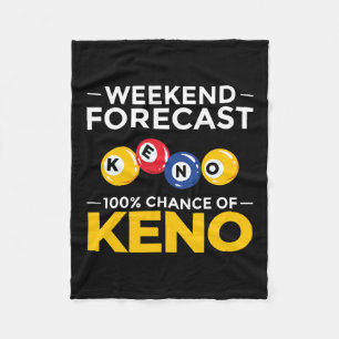 Keno Game Player Slot Machine Numbers Casino Fleece Deken