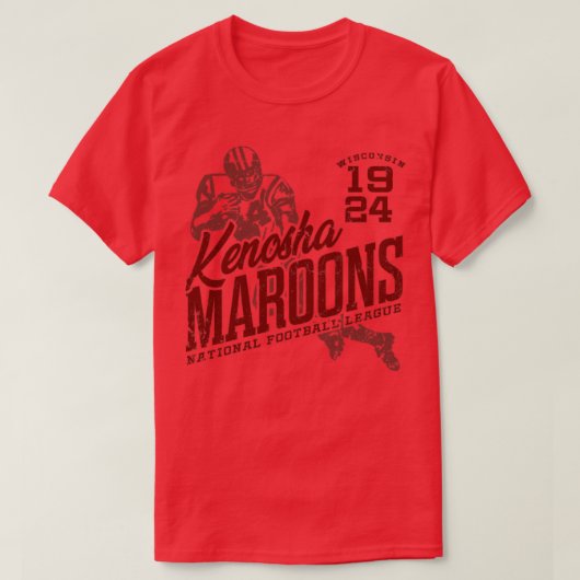 Kenosha Maroons T-shirt (Design voorkant)