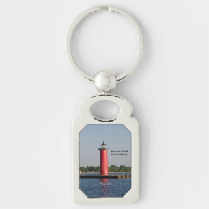 Kenosha North Pierhead Light metal key chain Sleutelhanger