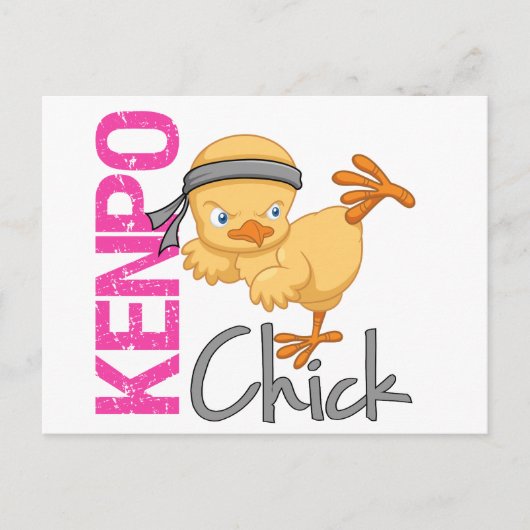 Kenpo Chick Briefkaart (Voorkant)