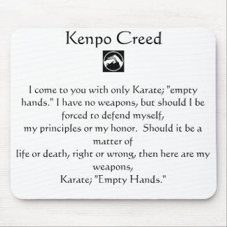 Kenpo Creed Muismat