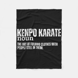 Kenpo Karate Definitie Grappig Amerikaans Kenpo 1 Fleece Deken