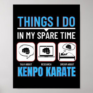 Kenpo Karate Dingen die ik doe in mijn vrije tijd  Poster