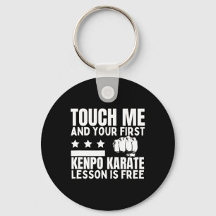 Kenpo Karate les voor gratis coach Funny American Sleutelhanger