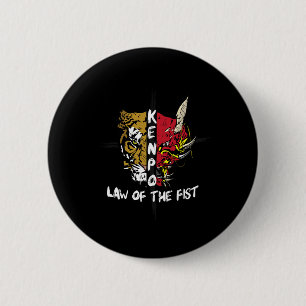 Kenpo Karate Wet van de Eerste Krijgskunsten Ronde Button 5,7 Cm