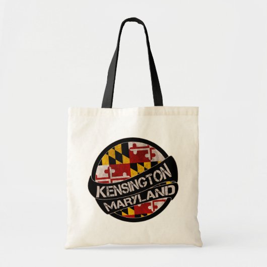 Kensington Maryland vlag canvas tas (Voorkant)