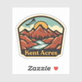 Kent Acres, Delaware Sticker (Vel)
