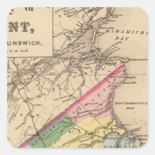 Kent Co, NB Vierkante Sticker