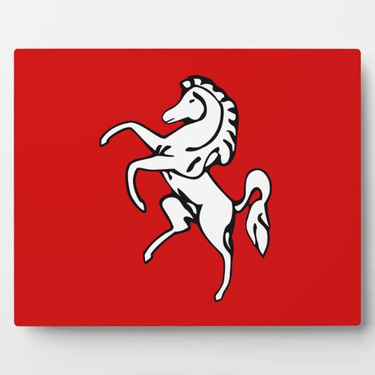 Kent County Vlag Plaque Fotoplaat (Voorkant)