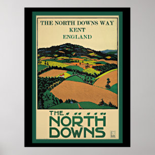 Kent, Engeland, North Downs, Poster