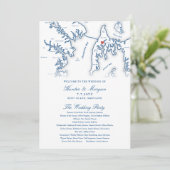 Kent Island Maryland bestemming bruiloft programma (Staand voorkant)