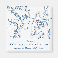 Kent Island Maryland Kaart Bestemming Huwelijksgun