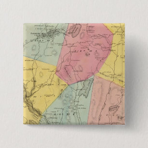 Kent, Town Vierkante Button 5,1 Cm