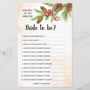 Kent u de Kerst Douche Spel Kaart
