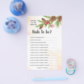 Kent u de Kerst Douche Spel Kaart (Enkel)