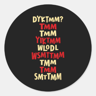 Kent u de Muffin Man Dyktmm nostalgie Grappig  Ronde Sticker