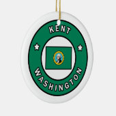 Kent Washington Keramisch Ornament (Rechts)