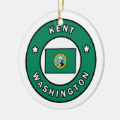 Kent Washington Keramisch Ornament (Links)