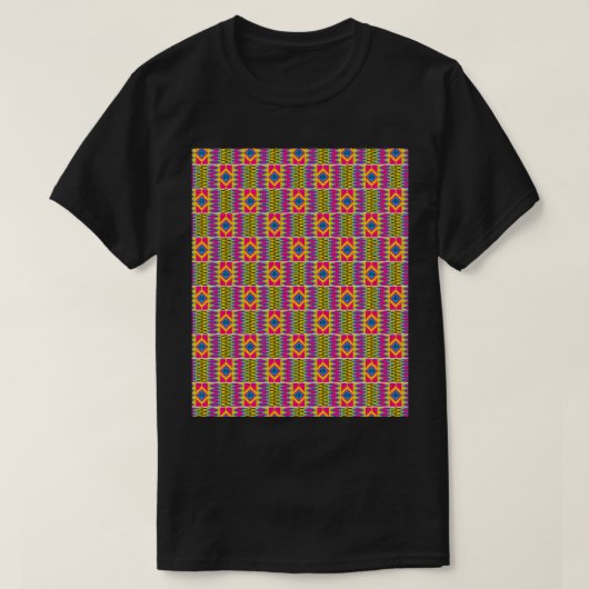 Kente Africa Pattern Grafisch 1 T-shirt (Design voorkant)