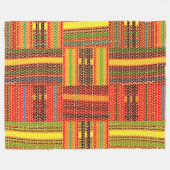 kente african print fleece deken (Voorkant (Horizontaal))