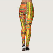 kente african print leggings (Achterkant)