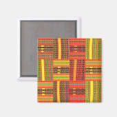 kente african print magneet (Voorkant / Achterkant)