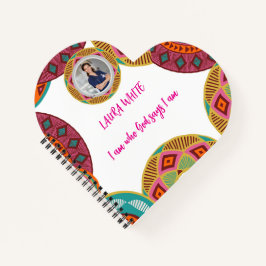 Kente Afrikaans patroon notitieboek | Spiraal noti
