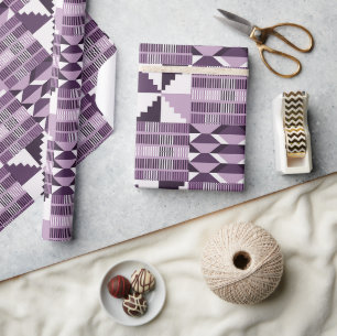Kente-blok - Rokerige pruim Cadeaupapier